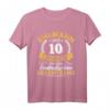 10. Hochzeitstag Ehemann seit 10 Jahren Rosenhochzeit T-Shirt – Klassisches Jubiläums-Geschenk für Ehemänner