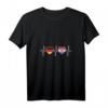 Damen T-Shirt mit Kroatisch-Deutsch Flaggen - V-Ausschnitt für Doppelstaater, Kroatien-Urlaub & Integration