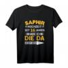 16. Hochzeitstag Saphirhochzeit T-Shirt für Ehemann - Geschenkidee zum 16. Ehejubiläum & Familienfeier