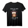 Lustiges Eulen Schlafshirt mit Spruch - Bequemes Nachthemd für Morgenmuffel, Langschläfer und Spätaufsteher