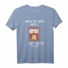 Lustiges Eulen Schlafshirt mit Spruch - Bequemes Nachthemd für Morgenmuffel, Langschläfer und Spätaufsteher