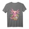 Kawaii Axolotl Ramen Noodles Japanisches Anime Otaku Nu Goth T-Shirt – Pastell Gothic Style für Otaku, Softgrunge & Cosplay Fans