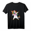 Kinder Einhorn mit Sonnenbrille macht Dab Tanz - Dabbing Unicorn T-Shirt, perfektes Geburtstagsgeschenk & Party-Outfit für Mädchen & Jungen