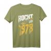 45. Geburtstag Rockt Seit 1978 T-Shirt - Cooles Jahrgang 1978 Design für Metal Fans, Gitarrenliebhaber, Biker und Rockmusiker