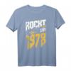 45. Geburtstag Rockt Seit 1978 T-Shirt - Cooles Jahrgang 1978 Design für Metal Fans, Gitarrenliebhaber, Biker und Rockmusiker