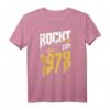 45. Geburtstag Rockt Seit 1978 T-Shirt - Cooles Jahrgang 1978 Design für Metal Fans, Gitarrenliebhaber, Biker und Rockmusiker