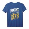 45. Geburtstag Rockt Seit 1978 T-Shirt - Cooles Jahrgang 1978 Design für Metal Fans, Gitarrenliebhaber, Biker und Rockmusiker