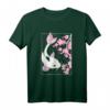 Vintage Kirschblüte und Koi Fisch T-Shirt – Japanisches Design für Kunst- und Karpfenliebhaber im traditionellen Stil