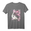 Vintage Kirschblüte und Koi Fisch T-Shirt – Japanisches Design für Kunst- und Karpfenliebhaber im traditionellen Stil