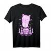 Pastell Gothic Geist Katze Boo Halloween T-Shirt - Ästhetisch, Okkult & Kawaii für Gothic, Cosplay & Harajuku Fans