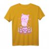 Pastell Gothic Geist Katze Boo Halloween T-Shirt - Ästhetisch, Okkult & Kawaii für Gothic, Cosplay & Harajuku Fans