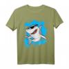 Lustiges Hai mit Sonnenbrille T-Shirt für Strand, Urlaub & Meer - Perfekt für Taucher, Meeresliebhaber & Sommerfans