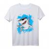 Lustiges Hai mit Sonnenbrille T-Shirt für Strand, Urlaub & Meer - Perfekt für Taucher, Meeresliebhaber & Sommerfans
