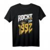 31. Geburtstag Rockt Seit 1992 T-Shirt für Metal- & Rockfans – Geburtstagsparty & Geschenk für Musiker, Biker & Tattoo Enthusiasten