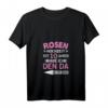 Damen T-Shirt zum 10. Hochzeitstag – Rosenhochzeit Geschenk für Ehefrauen mit V-Ausschnitt