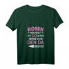 Damen T-Shirt zum 10. Hochzeitstag – Rosenhochzeit Geschenk für Ehefrauen mit V-Ausschnitt