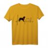 Hovawart Hund Heartbeat EKG-Linie T-Shirt - Lustiges Geschenk für Hovawart Liebhaber & Hundebesitzer