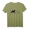Hovawart Hund Heartbeat EKG-Linie T-Shirt - Lustiges Geschenk für Hovawart Liebhaber & Hundebesitzer