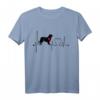 Hovawart Hund Heartbeat EKG-Linie T-Shirt - Lustiges Geschenk für Hovawart Liebhaber & Hundebesitzer