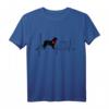 Hovawart Hund Heartbeat EKG-Linie T-Shirt - Lustiges Geschenk für Hovawart Liebhaber & Hundebesitzer