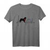Hovawart Hund Heartbeat EKG-Linie T-Shirt - Lustiges Geschenk für Hovawart Liebhaber & Hundebesitzer
