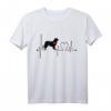 Hovawart Hund Heartbeat EKG-Linie T-Shirt - Lustiges Geschenk für Hovawart Liebhaber & Hundebesitzer