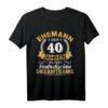 40. Hochzeitstag Ehemann Geschenk - Rubinhochzeit T-Shirt für langjährige Ehepartner, Jubiläum & Feier