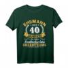 40. Hochzeitstag Ehemann Geschenk - Rubinhochzeit T-Shirt für langjährige Ehepartner, Jubiläum & Feier