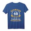 40. Hochzeitstag Ehemann Geschenk - Rubinhochzeit T-Shirt für langjährige Ehepartner, Jubiläum & Feier