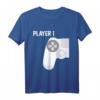 Zocker Couple Gamer Geschenk Partnerlook Player 1 Player 2 T-Shirt – Lustiges Gaming T-Shirt für Paare, Weihnachten & Geburtstag