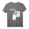 Zocker Couple Gamer Geschenk Partnerlook Player 1 Player 2 T-Shirt – Lustiges Gaming T-Shirt für Paare, Weihnachten & Geburtstag