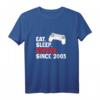 Geburtstag Geschenk für Zocker - Lustiges 'Eat Sleep Zocken' T-Shirt für Gamer, PC & Konsolen Freaks, perfekt für Jungen, Mädchen, Männer & Frauen