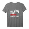Geburtstag Geschenk für Zocker - Lustiges 'Eat Sleep Zocken' T-Shirt für Gamer, PC & Konsolen Freaks, perfekt für Jungen, Mädchen, Männer & Frauen