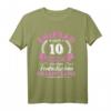 10. Hochzeitstag T-Shirt für Ehefrau - Rosenhochzeit Geschenk für 10 Jahre Ehe, Partner, Familie und Romantik