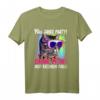 90er Jahre Outfit Damen & Herren Party T-Shirt mit Katze - Lustiges Motiv für Mottopartys & Nostalgie-Look