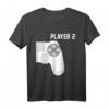 Zocker Couple Gamer Geschenk Partnerlook Player 1 Player 2 T-Shirt – Lustiges Gaming T-Shirt für Paare, PC- und Konsolenspieler, ideal als Geschenk zu Weihnachten oder Geburtstag