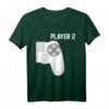 Zocker Couple Gamer Geschenk Partnerlook Player 1 Player 2 T-Shirt – Lustiges Gaming T-Shirt für Paare, PC- und Konsolenspieler, ideal als Geschenk zu Weihnachten oder Geburtstag