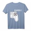 Zocker Couple Gamer Geschenk Partnerlook Player 1 Player 2 T-Shirt – Lustiges Gaming T-Shirt für Paare, PC- und Konsolenspieler, ideal als Geschenk zu Weihnachten oder Geburtstag