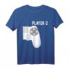 Zocker Couple Gamer Geschenk Partnerlook Player 1 Player 2 T-Shirt – Lustiges Gaming T-Shirt für Paare, PC- und Konsolenspieler, ideal als Geschenk zu Weihnachten oder Geburtstag