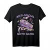 Anti-social Pastell Gothic Gang T-Shirt - Nu Goth, Softgrunge & Anime Style für Kawaii, Bubble Goth und Harajuku Fans