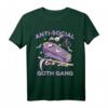 Anti-social Pastell Gothic Gang T-Shirt - Nu Goth, Softgrunge & Anime Style für Kawaii, Bubble Goth und Harajuku Fans