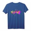 Fürth Skyline T-Shirt Geschenk für Fürther - Heimatstadt, Kunst & Malerei Fan Shirt als Geburtstagsgeschenk
