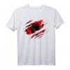 Albanien Flaggen T-Shirt - Klassisch geschnitten mit doppeltem Saum für Albanien-Fans und Reiseliebhaber