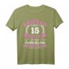 15. Hochzeitstag Kristallhochzeit T-Shirt für Ehefrauen – Romantisches Jubiläumsgeschenk für 15 Jahre Liebe & Familienfeier