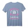 15. Hochzeitstag Kristallhochzeit T-Shirt für Ehefrauen – Romantisches Jubiläumsgeschenk für 15 Jahre Liebe & Familienfeier