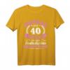 40. Hochzeitstag Ehefrau seit 40 Jahren Rubinhochzeit T-Shirt – Perfektes Jubiläums Geschenk für langjährige Ehepartner