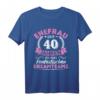 40. Hochzeitstag Ehefrau seit 40 Jahren Rubinhochzeit T-Shirt – Perfektes Jubiläums Geschenk für langjährige Ehepartner