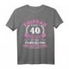40. Hochzeitstag Ehefrau seit 40 Jahren Rubinhochzeit T-Shirt – Perfektes Jubiläums Geschenk für langjährige Ehepartner
