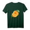 Orange Zitrus Früchte Obst T-Shirt - Realistische Frucht mit Blättern, Perfekt für Obstliebhaber & Fans