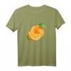 Orange Zitrus Früchte Obst T-Shirt - Realistische Frucht mit Blättern, Perfekt für Obstliebhaber & Fans